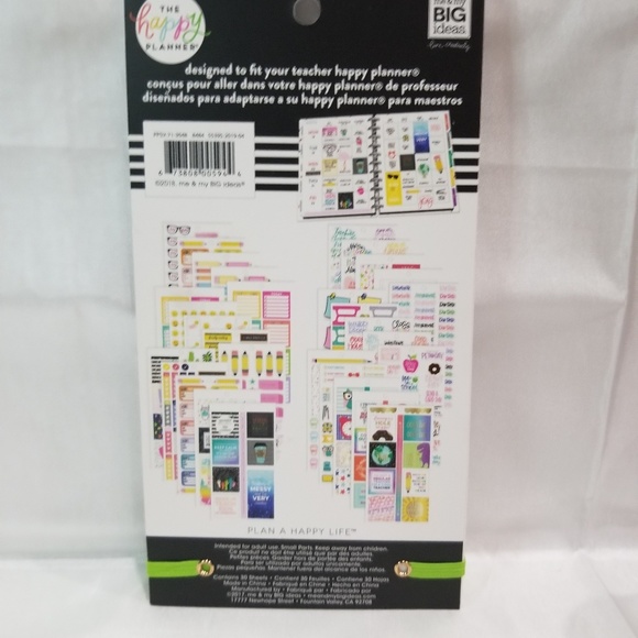 Teacher Rule Big Sticker Book The Happy Planner - Picture 8 of 8